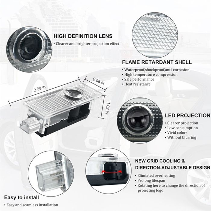 Set 2 Holograme Portiera Usa Bmw Aripi Wings