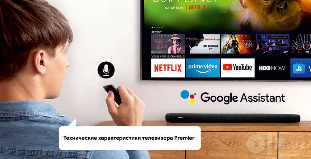 Premier 55PRM3010USV QLED 4K TIZEN Голосовой по Низким ценам Доставка!