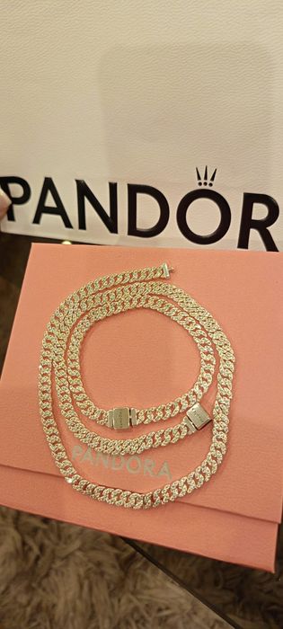 Set lant si bratara Pandora argint