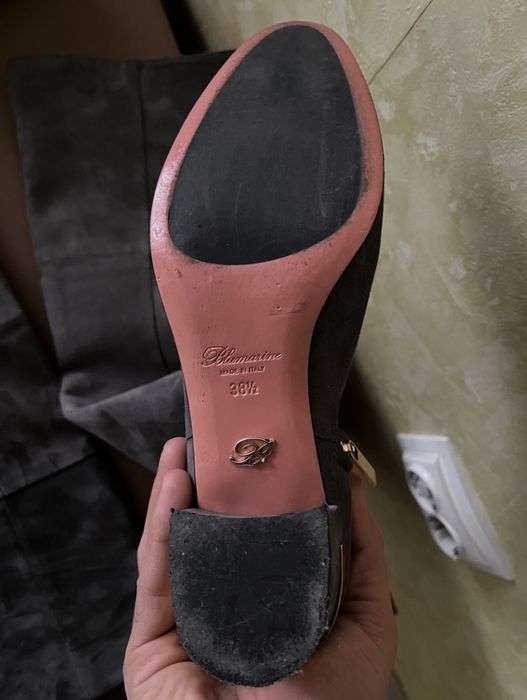 Blumarine нови чизми ,н.38,5 /25-25,5 см,естествена кожа ,набук