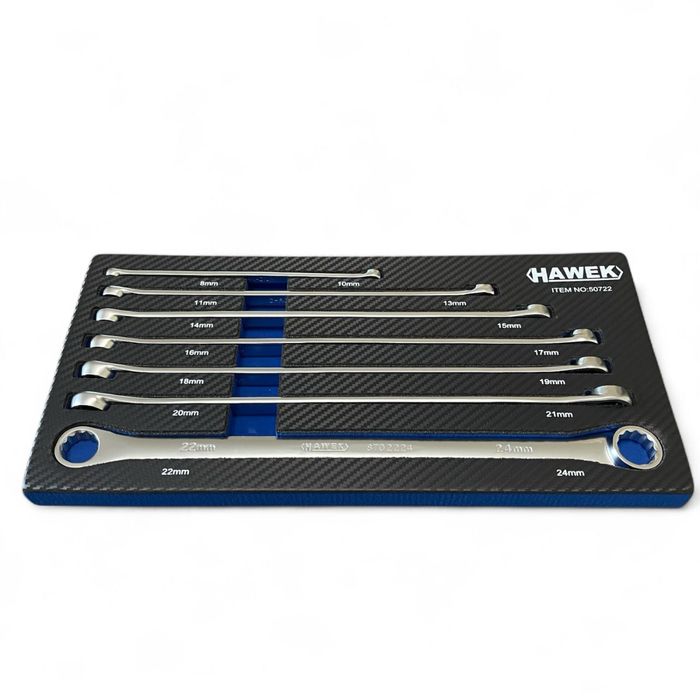 Ключ звезда-дълги прави 7части 8-24мм HAWEK