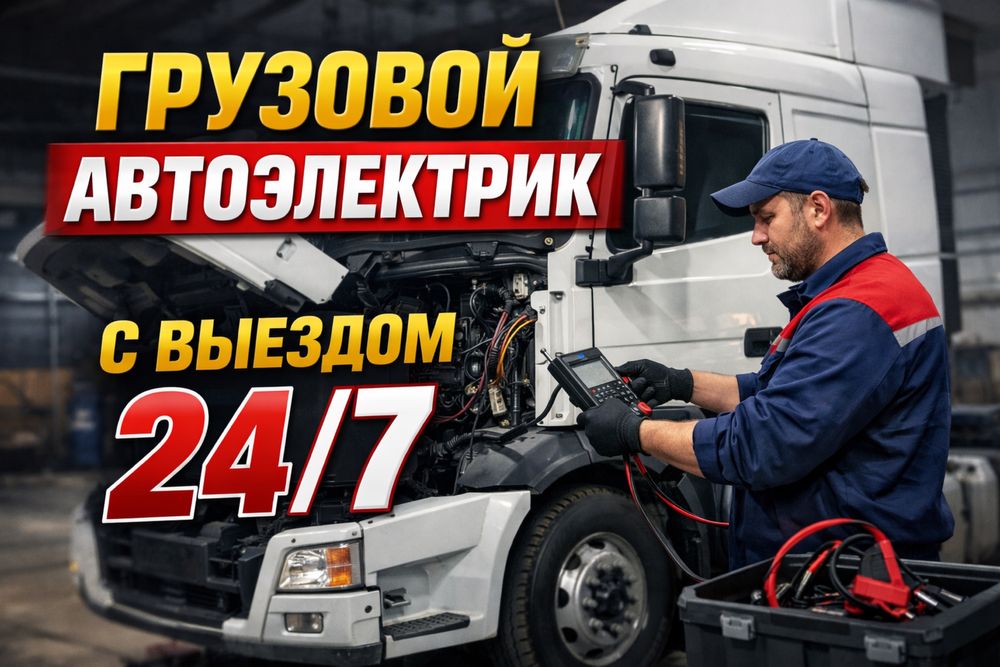 АвтоЭлектрик на выезд грузовой  24/7