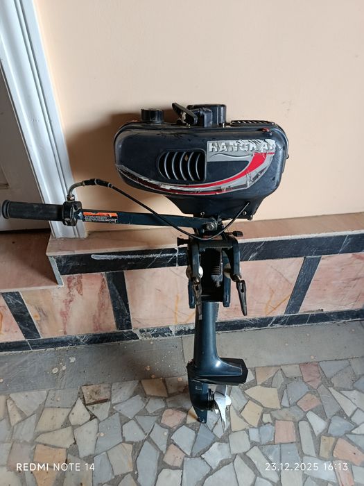 Продается лодочный мотор ханкай 3.5 л.с почти новый