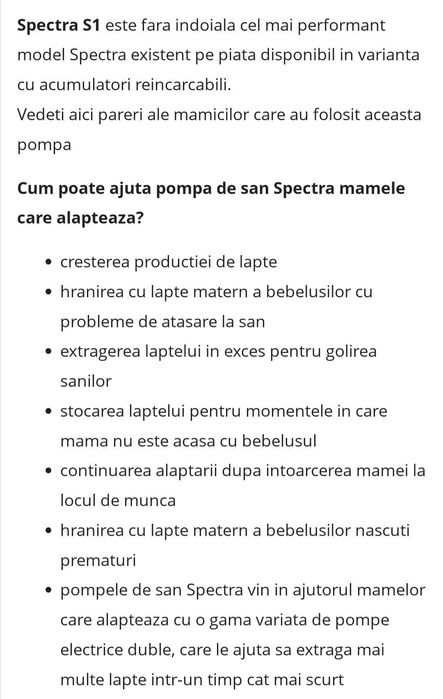 Pompa San electrică + cadou sterilizator de la tommee tippee