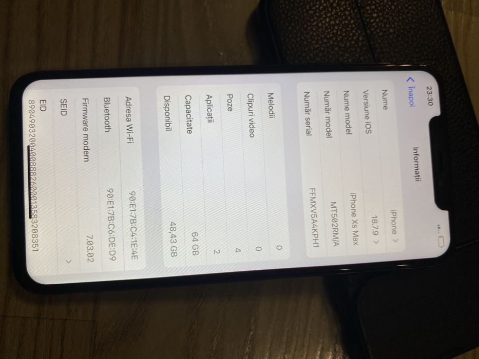 iPhone XS MAX , impecabil , 100% Bateria