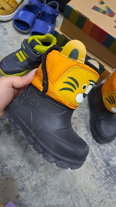 Детские Ботинки Geox 25. Резиновые утепленные