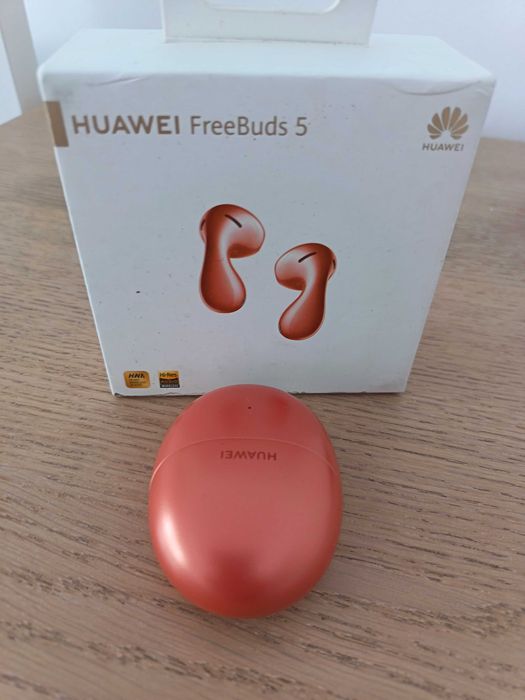 Casti wireless Huawei FreeBuds 5, Coral Orange