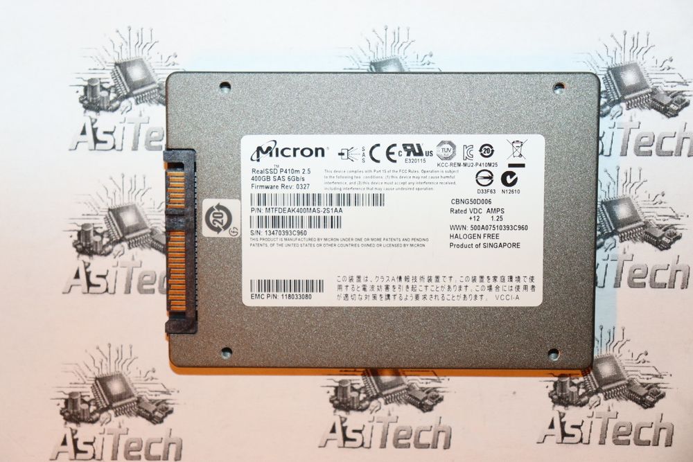 SSD SAS Enterprise MLC 400Gb 6Gb/s Micron P410m Sector Size 520 - pt EMC VNX