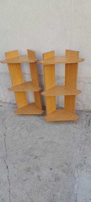 raft suspendat de colt 80 cm / etajera suspendata pentru colt