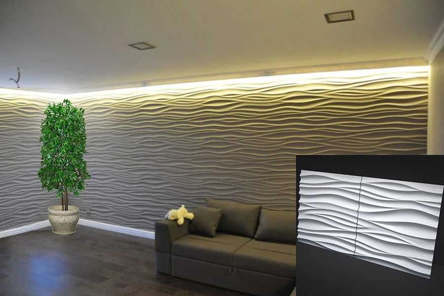 Декоративни 3D панели - 3д гипсови панели, облицовки за стени 0088