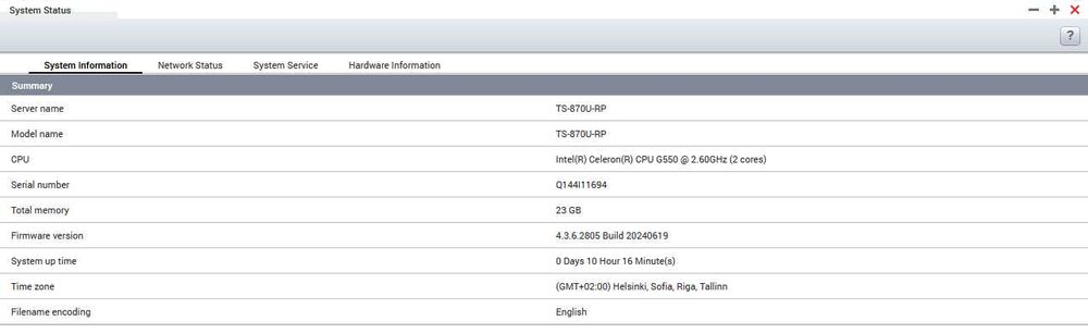 QNAP TS-870U-RP NAS - 8 Bays - 24GB RAM - 10GbE