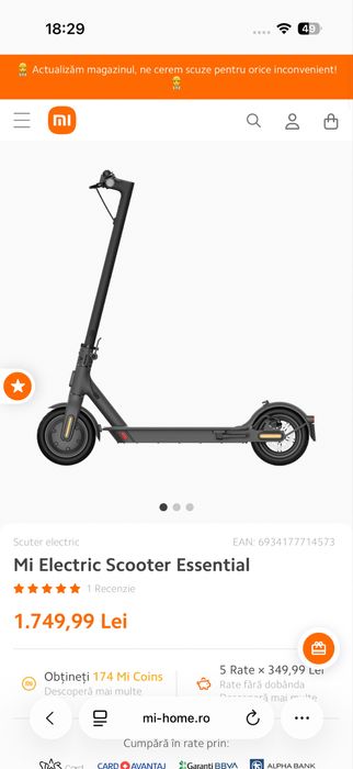 Trotineta scooter xiaomi Mi Electric Scooter Essential