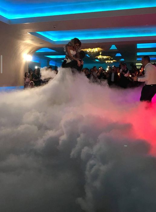 Mașină de fum greu pentru dansul mirilor – gheață carbonică