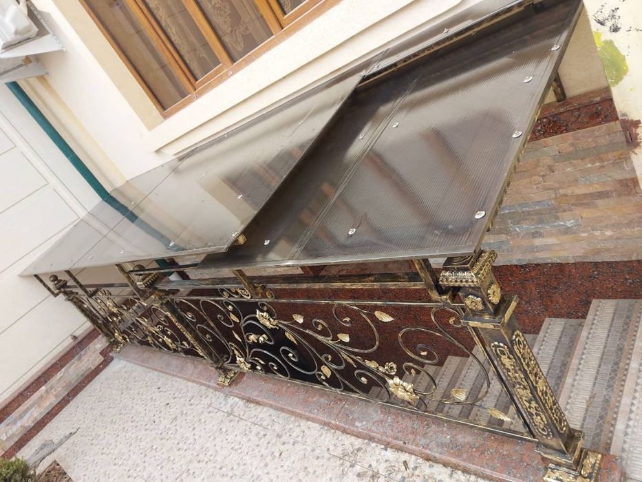 Навес, Решотка, Перила, Ограждения, Лексан. Металлоконструкция