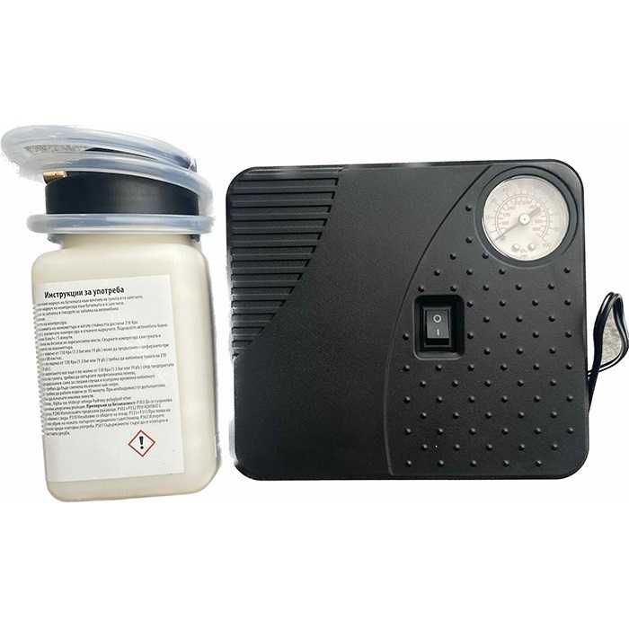 Компресор за гуми с лепило - 60700 - 12V