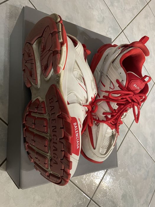 Balenciaga track white/red оригинални