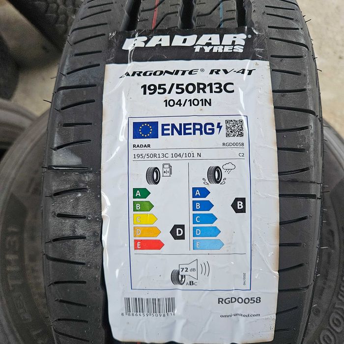 Нови тежкотоварни гуми 195/50R13C Radar Argonite RV-4T 104/101N 12PR