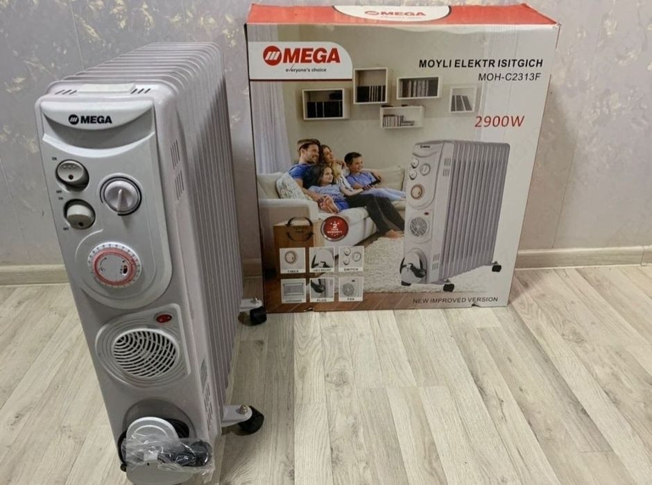 масляный обогреватель меда.   [Havo isitish pechkasi mega ]