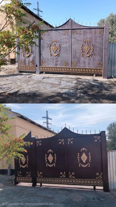 Покраска ворот Ворота краскилеу