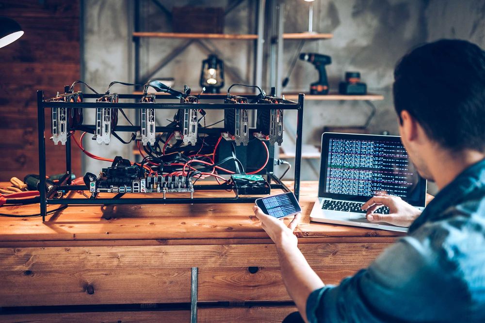 mining rig Настройка асемблиране и поддръжка.