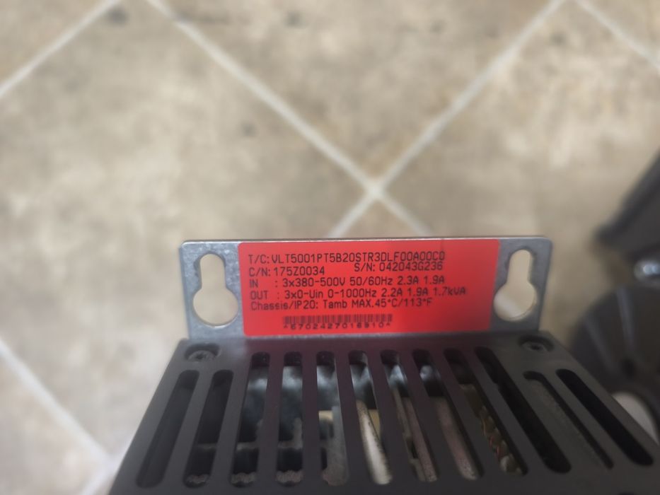 Convertizor de frecvență+motor 1.4 kw
