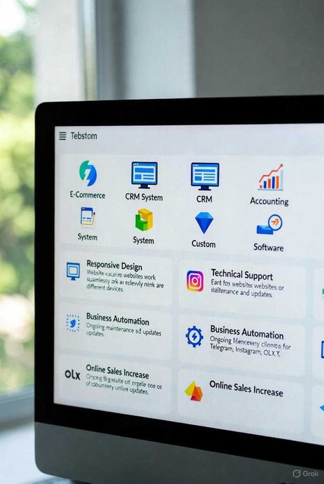 Web-dasturlash: CRM, Internet-do'kon va Avtomatlashtirish xizmatlari