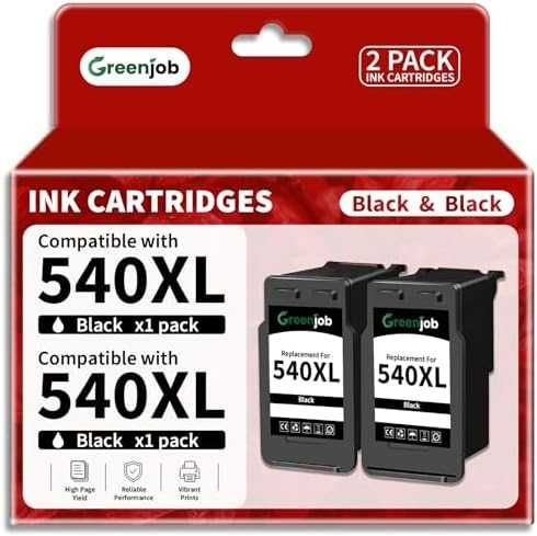 Нови Canon 540XL Black съвместими касети, 2 x PG-540XL за Pixma MG/MX/TS пеинтер тонер мастило печат
