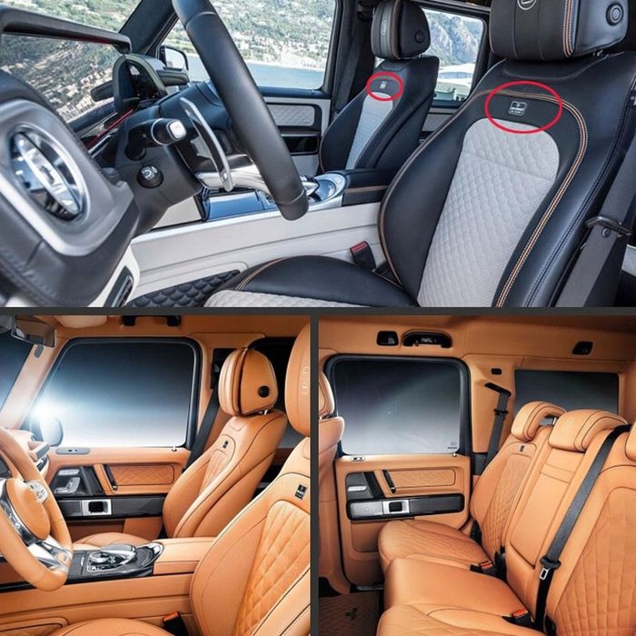 Емблема Bprabus Брабус за седалки на Мерцедес