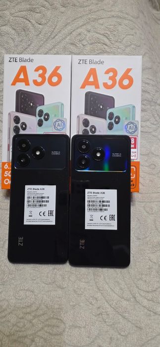 Продам 2 новых смартфона zte blade a36