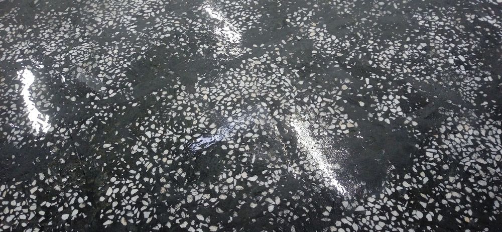 Полы из мраморной крошки