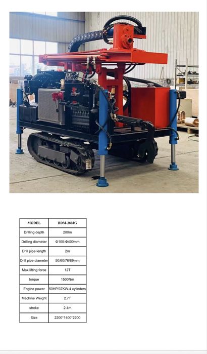 Utilaj foraj hidraulic motor 50cp 2 tone