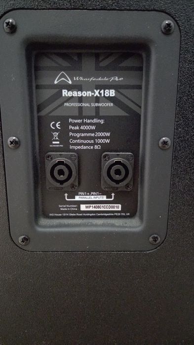 Subwoofer Wharfedale pro reason x18 x18b 1000w  - ca dynacord