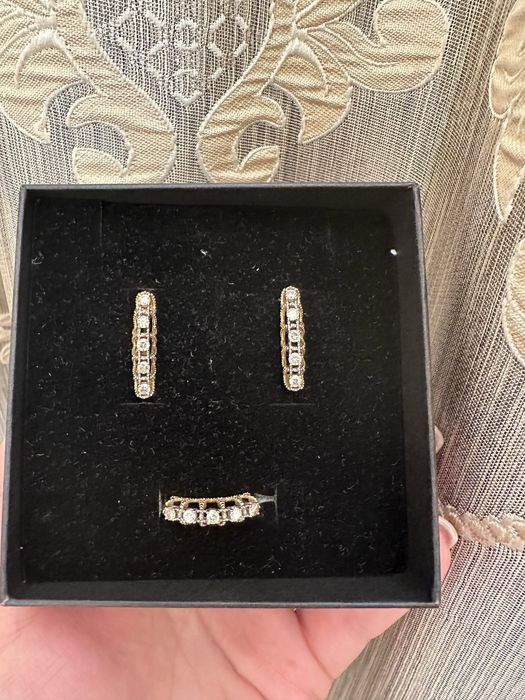 Золотой Комплект бриллиант