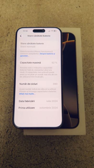 Iphone 16 pro Max - 256 G - Desert Titanium - stare perfecta
