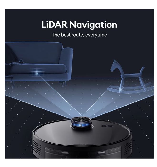 Robot Aspirator Ultenic T10 Lite LiDAR + Stație Auto-Golire, Testat