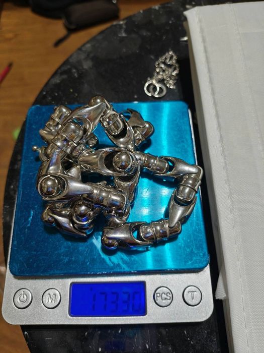 Сребърен ланец  масивен