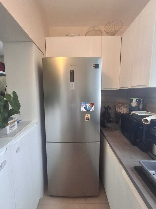 Combina frigorifica Samsung RL4353RBASL/EO, 435 l, Clasa F, Full No Frost, Compresor Digital Inverter, Afisaj extern, H 185 cm, Inox