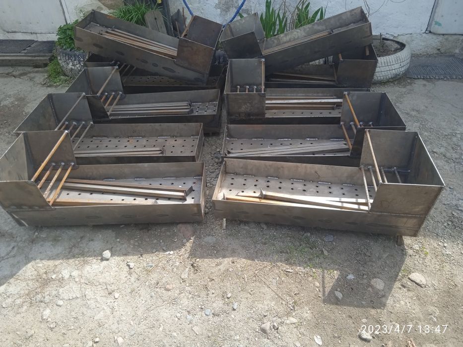 Мангал для шашлыка 800 × 300мм