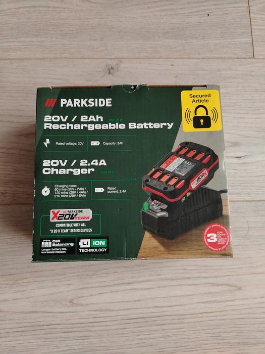 Incararcator +acumulator 20V Parkside noi