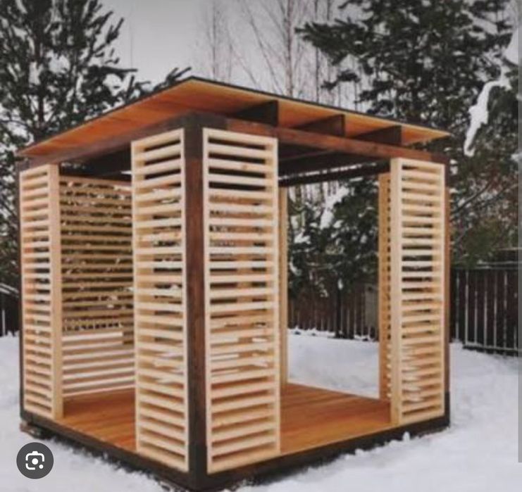 Беседка, душ, туалет