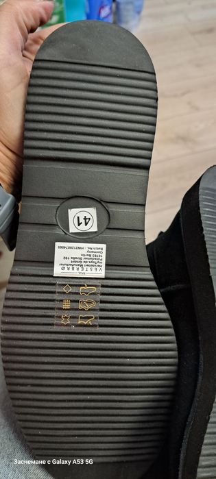 НОВИ Естествен велур боти 41 27 см