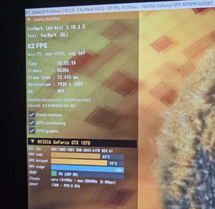 Placa video Geforce GTX 1070 8Gb Founders edition