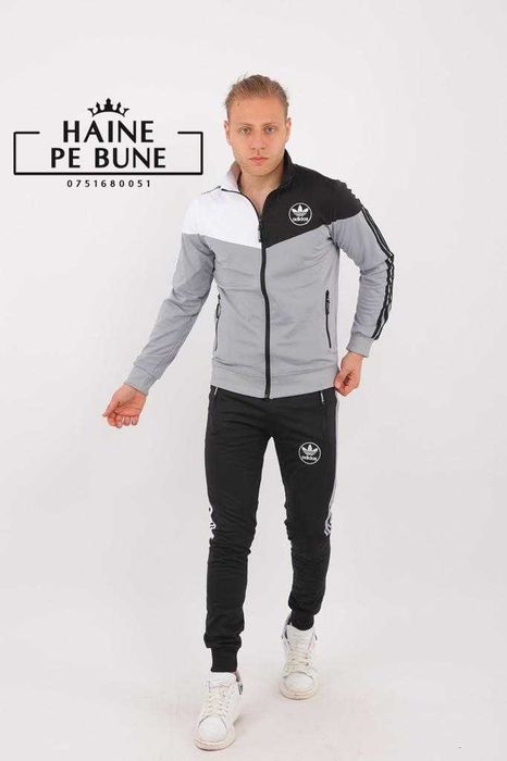 Trening ADIDAS Silon/Bumbac Produs NOU 2025 l Compleu Baieti / Barbati