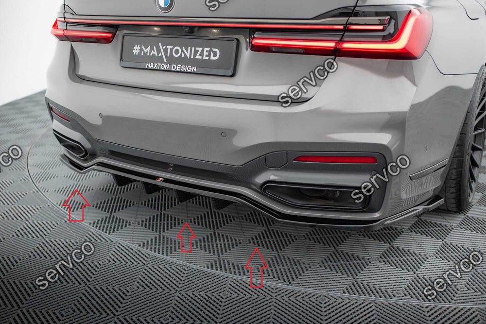 Pachet Set Splitter Exterior Lip Prelungiri Body kit tuning Bmw Seria 7 Long M-Pack G12 2019-2022 v14 - Maxton Design