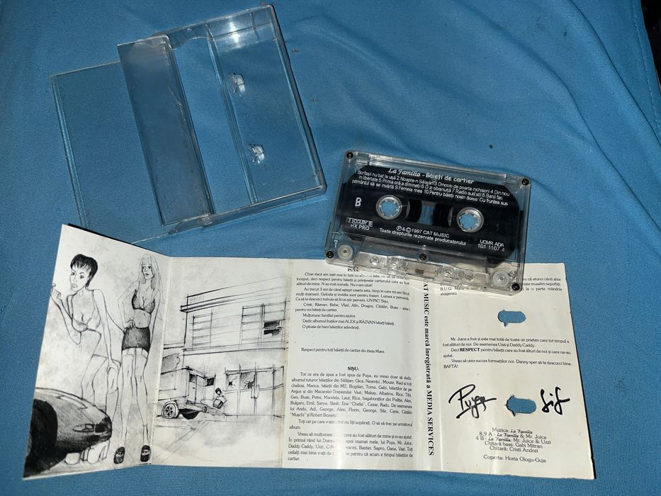 La Familia - Baieti de cartier (1997) / Album original complet caseta audio + coperta + carcasa