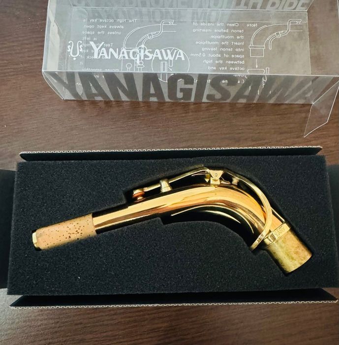 Gât saxofon alto Yanagisawa - găurit pentru doză - stare excelentă
