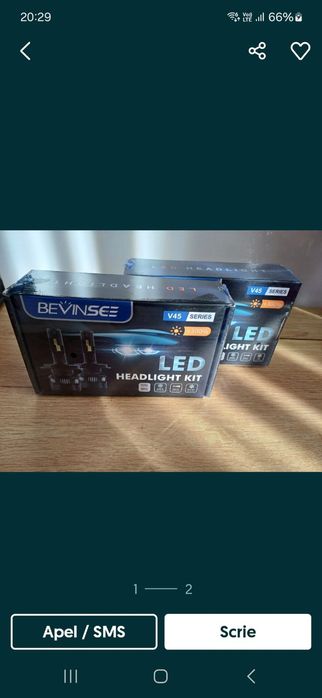 Leduri Bevinsee v45 & Novsight Premium h7, h8,H9,H11, hb3, hb4