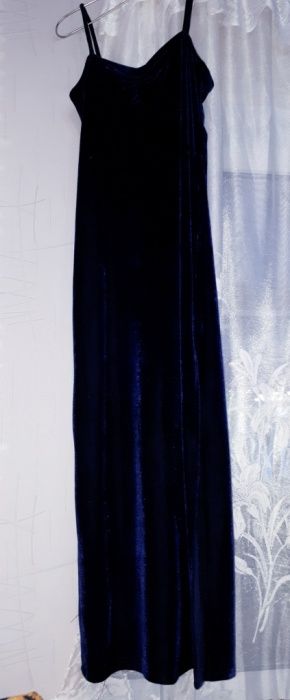 Платье бархатное длинное