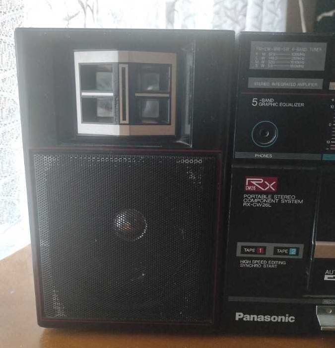 стерео радио касетофон Panasonic RX-CW26L двукасетъчен=65€