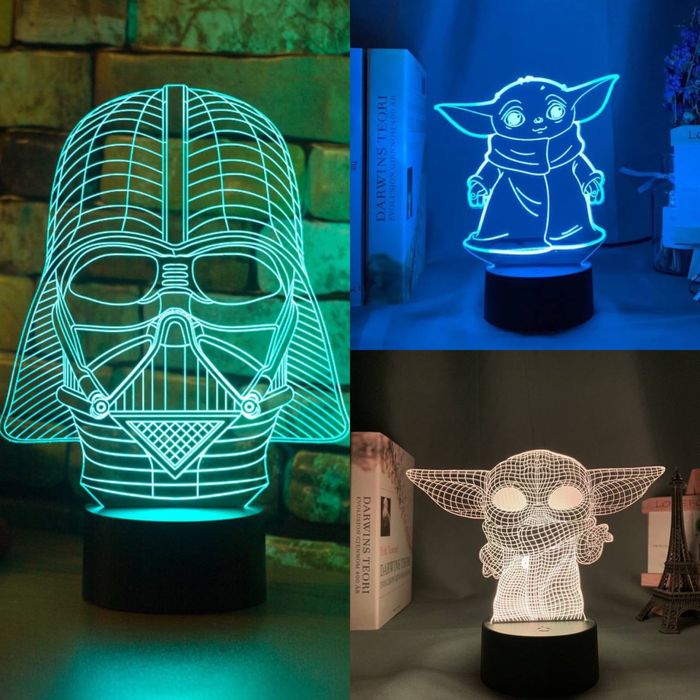 Светильники Аниме One piece , Genshin Impact , Атака на титанов